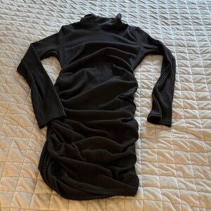 LAST CHANCE❗️ SHEIN Black Ribbed Long Sleeve Dress